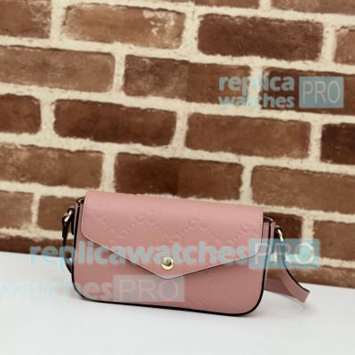 Replica GG Super Mini Rose Beige Shoulder Bag